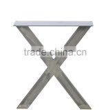 28 Inch Furniture Parts X Shape Steel Table Leg for Wood Top thumbnail-3