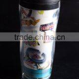 12oz Double Wall Coffee Plastic Travel Mug With Leak Proof Lid thumbnail-4