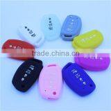 Funny Silicone Rubber Remote Car Key Covers, Key Jacket for Hyundai 4 Buttons thumbnail-1