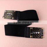 Wholesale Hollowed Pattern Alloy Buckle Elastic Women Lady Waist Belt thumbnail-4