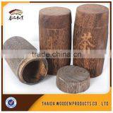 Custom Logo and Color 6 Compartment Solid Wooden Tea Box Accept OEM thumbnail-5