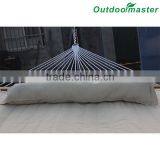 Patio Portable Lightweight Double Beige Quilted Cotton Hammock thumbnail-3