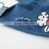 Do the Old Hole Cartoon Cow Embroidery Denim Trousers thumbnail-5