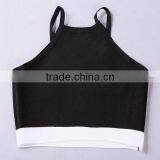 New High Quality HL 2 Pieces Black And White Spaghetti Strap 2015 Bodycon Bandage Dress Sling Party Tight Dress thumbnail-5