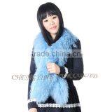 CX-S-02G High Quality Custom Fashion Wholesale Mongolian Lamb Fur Fashion Winter Scarf thumbnail-2
