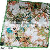 Fashion Print Leopard Cheap Satin Square Shawl