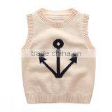 Baby Kids Wool Cashmere Sweater V Neck Sleeveless Pullover Knitwear thumbnail-2