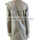 New Fashion Ladies Trench Coat Classic Style Custom Made Jacket Lady Grey Wool Trench Coat thumbnail-3