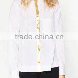 Runwaylover EY2338B Hot Sale 2017 Ladies Fashion Gilding Pure Color Blouse thumbnail-3
