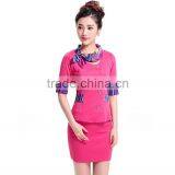 2016 Juqian Fashion Design Custom Colours Airline Stewardess Uniform thumbnail-5