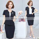 Custom Short Sleeve V-Collar Hot Selling New Formal Dress Woman Suit Wholesale thumbnail-5