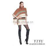 2016 New Style Turtleneck Poncho Sweater 100% Cashmere Poncho for Women thumbnail-4
