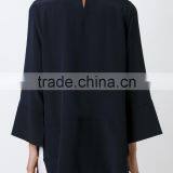 2017 Black Stylish Oversized Sweater Women With Pogada Sleeves and High Neck thumbnail-4