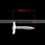 Christmas Snowflake Silver Tone Painting White Rotatable Copper Wholesale Bulk Cufflinks With Black Box thumbnail-2