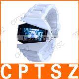 Imported Wholesale Electronics Watch Aircraft Style Colorful LED Silicone Watch thumbnail-2