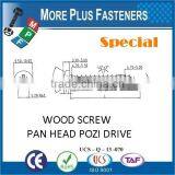 Made in Taiwan Pan Head Pozi Drive Full Thread Screw Wood Self Drilling Screw Wood Screw thumbnail-2