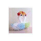 Acrylic 3d Beaded Swan Wedding Animal Figurine Gift thumbnail-2