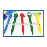 Custom Doll Shpaped Safe Babies Crayons / Eco Crayons For Painter Blue Red Green Yellow