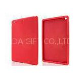Red Waterproof Silicone Tablet Covers For Apple iPad Air , Color / Logo Personalised