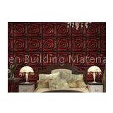 Home Wall European Style Wallpaper Contemporary Mural Leather 3D Wall Panel for Hotel / Office