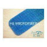 Blue 80% Polyester Commercial Microfiber Floor Mop Pads With Velcro thumbnail-1