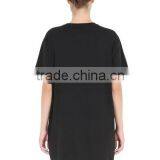 Custom Unisex Rubber Printed Black T-Shirts,100 Cotton O Neck T-Shirts for Men and Women thumbnail-4