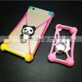 Custom 3D Cartoon Universal Silicone Cell Phone Case With Ring Holder for 4-6'' Size thumbnail-2