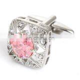 Sparkling Luxurious Diamond Stone Unisex Shirt Jewelry Cufflinks Brand thumbnail-6