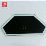 Custom 8mm Thick Black Tempered Glass for TV Stand Base thumbnail-2