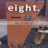 Outdoor Laser Cut Corten Steel Signs Rusted Garden Art thumbnail-3