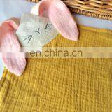 Cute Soft Pink Organic Cotton Bunny Muslin Blanket Comforter thumbnail-2
