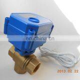 CR01 CR03 CR02 2wires 3wires Brass DN15 DN20 12v Three Way 3 Way Motorized Ball Valve thumbnail-2