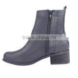 Extra Heelpiece Protection Military City Boots Cheap Comfort Lady Low Heel Ankle Boots thumbnail-4