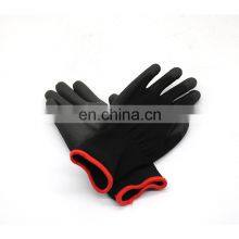 13G Polyester Coated Black PU Electrical Working Safety Gloves thumbnail-4