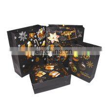 Recycled Custom Christmas Bolsas De Regalo De Navidad Gift Bag Shopping thumbnail-1