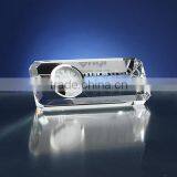 Rectangle Crystal Clock Free Stand Crystal Clock Desktop thumbnail-1