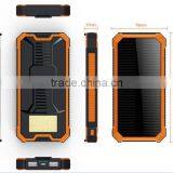 Waterproof Solar Charge Power Bank With 20000mah High Power Solar Power Bank for Travelling Quality Choice