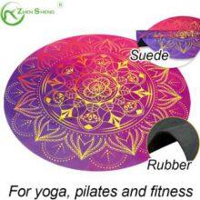 Circular Suede Rubber Multifunction Exercise Fitness Pilates Yoga Mat thumbnail-3