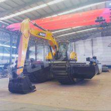 Factory Price Floating Excavator Pontoon Dredging Excavator Swamp Buggy thumbnail-2