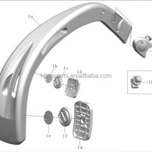 China Bus Parts Vehicle Spare Parts Bus Body Kits ZK6129H ZK6122HL Electric Rearview Mirror thumbnail-5