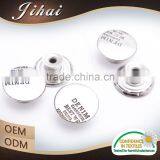 Sewing Accessory Anti-Siver Shank Metal Cap Jean Button For Jeans With Logo