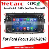 Wecaro WC-FU7608 Android 4.4.4 car dvd player HD for ford focus multimedia system 2007 - 2010 USB SD