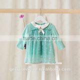 2015 New Spring Style Cotton Infant T-shit Baby Girl Long Sleeve Dreess Baby Dress