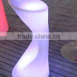 New PE Plastic Bar Stool With LED Light & Remote Control YXF-3884