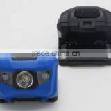 Light Weight Mini 2 IN 1 Red White LED Headlamp Flashlight thumbnail-5