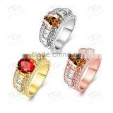 KZCR323 Fashion Women Accessories Champagne Color 18K White Gold Crown Ring thumbnail-5