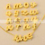 Fashion Gold Filled Alphabet Letter Charm Jewelry Zinc Alloy Initials Charms