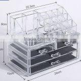 Round Shape Acrylic Cosmetic Display,make up Make up Table Makeup Case thumbnail-1