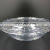 Wholesale High Quality PET 900ml Plastic Transparent Food Bowl With SGS Testing