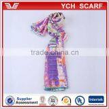 Custom Design Printed Korean Silk Scarf thumbnail-1